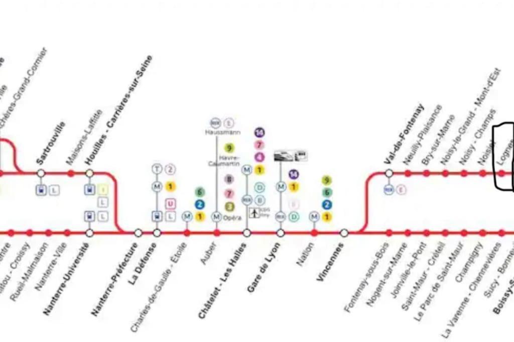 Tres Bel Appartement Entre Paris Et Disneyland Lognes Eksteriør bilde